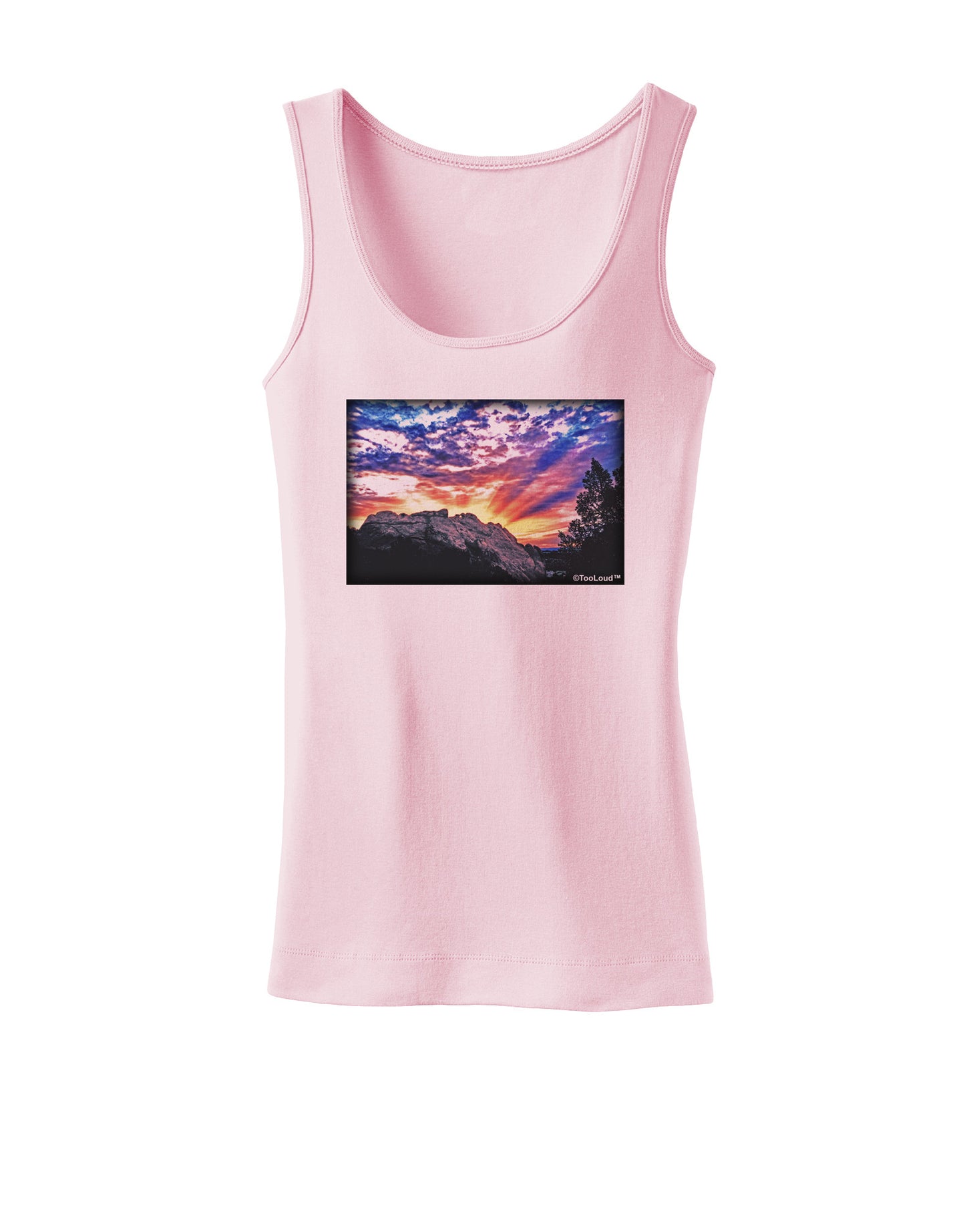 Colorado Rainbow Sunset Womens Tank Top-Womens Tank Tops-TooLoud-SoftPink-X-Small-Davson Sales