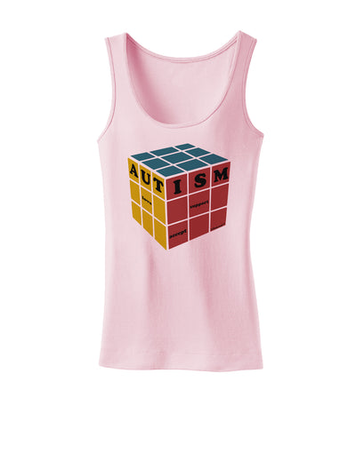 Autism Awareness - Cube Color Womens Tank Top-Womens Tank Tops-TooLoud-SoftPink-X-Small-Davson Sales