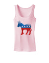 Democrat Bubble Symbol Womens Petite Tank Top-TooLoud-SoftPink-X-Small-Davson Sales