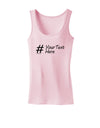 Personalized Hashtag Womens Tank Top by TooLoud-Womens Tank Tops-TooLoud-SoftPink-X-Small-Davson Sales