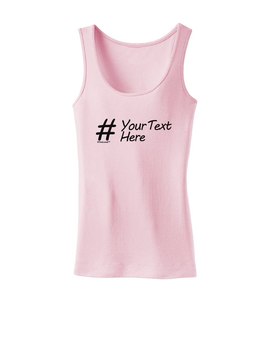 Personalized Hashtag Womens Tank Top by TooLoud-Womens Tank Tops-TooLoud-White-X-Small-Davson Sales