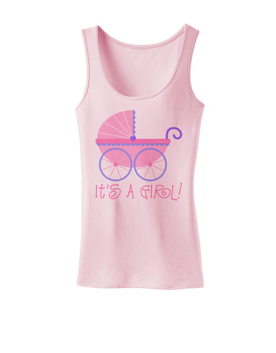 It's a Girl - Baby Carriage Womens Tank Top-Womens Tank Tops-TooLoud-SoftPink-X-Small-Davson Sales