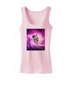 Astronaut Cat Womens Petite Tank Top-TooLoud-SoftPink-X-Small-Davson Sales