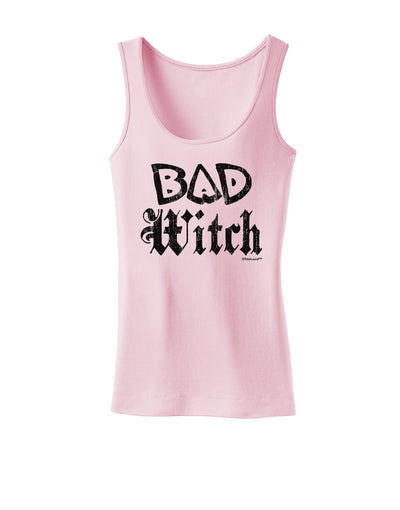 Bad Witch Distressed Womens Tank Top-Womens Tank Tops-TooLoud-SoftPink-X-Small-Davson Sales