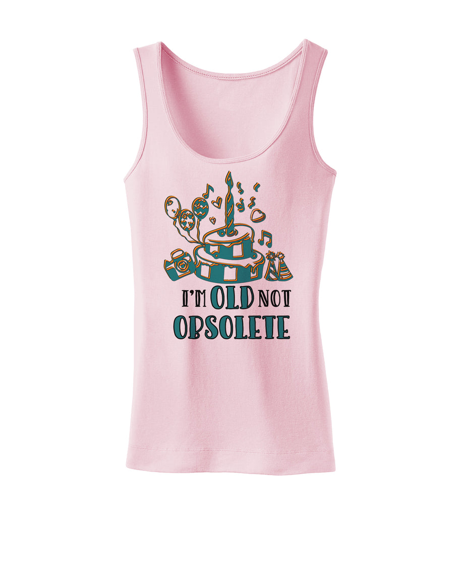 Im Old Not Obsolete Womens Petite Tank Top-Womens Tank Tops-TooLoud-White-X-Small-Davson Sales