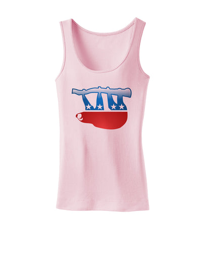 Sloth Political Party Symbol Womens Petite Tank Top-TooLoud-SoftPink-X-Small-Davson Sales