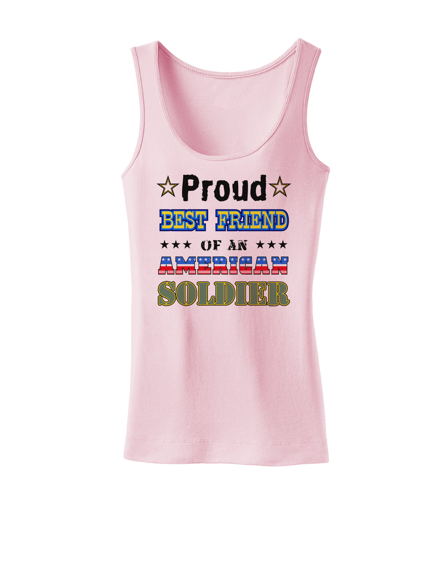 Proud Best Friend of an American Soldier Womens Tank Top-Womens Tank Tops-TooLoud-White-X-Small-Davson Sales