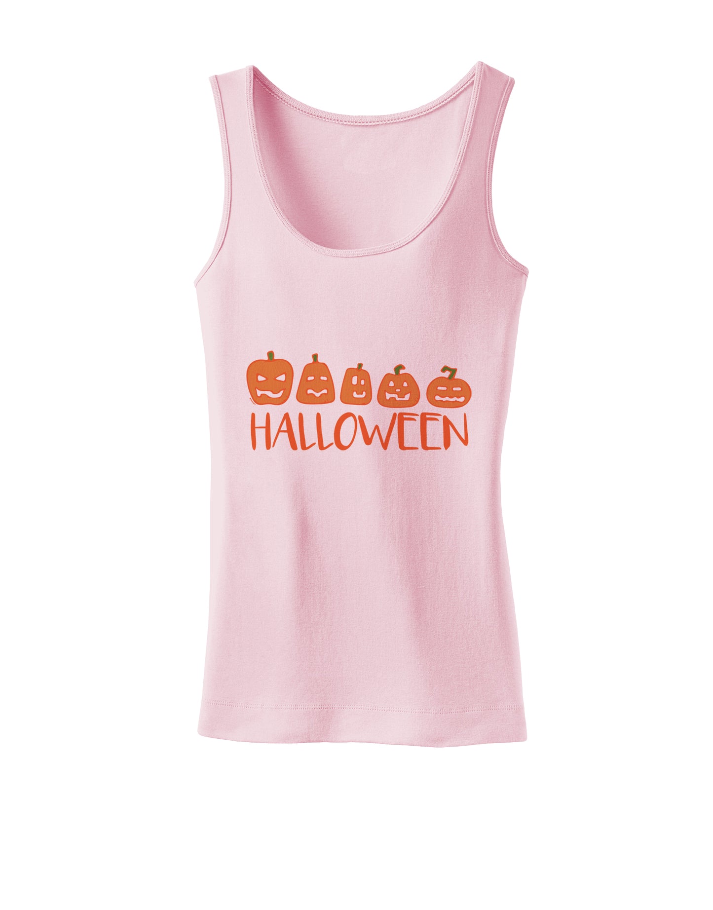 Halloween Pumpkins Womens Petite Tank Top-Womens Tank Tops-TooLoud-SoftPink-X-Small-Davson Sales