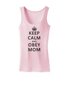 Keep Calm and Obey Mom Womens Tank Top-Womens Tank Tops-TooLoud-SoftPink-X-Small-Davson Sales