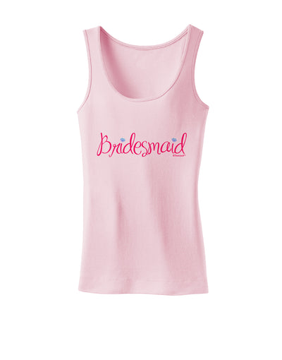 Bridesmaid Design - Diamonds - Color Womens Tank Top-Womens Tank Tops-TooLoud-SoftPink-X-Small-Davson Sales