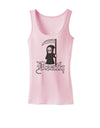 Cute Grim Reaper - Death Text Womens Tank Top-Womens Tank Tops-TooLoud-SoftPink-X-Small-Davson Sales