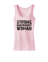 Strong Independent Woman Womens Petite Tank Top-TooLoud-SoftPink-X-Small-Davson Sales