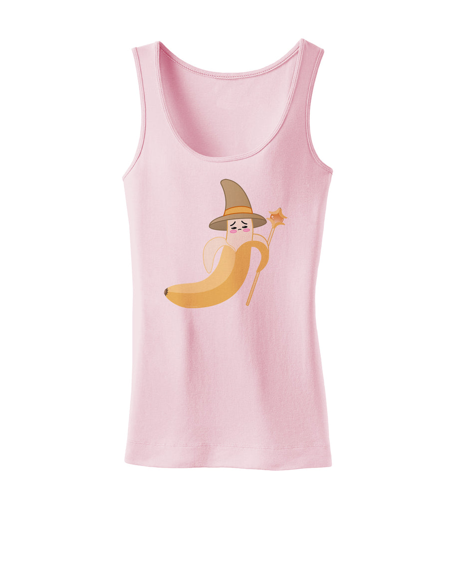 Ben Banana Wizard - Cute Fruit Halloween Womens Tank Top-Womens Tank Tops-TooLoud-White-X-Small-Davson Sales