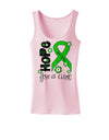 Hope for a Cure - Lime Green Ribbon Lyme Disease - Flowers Womens Tank Top-Womens Tank Tops-TooLoud-SoftPink-X-Small-Davson Sales