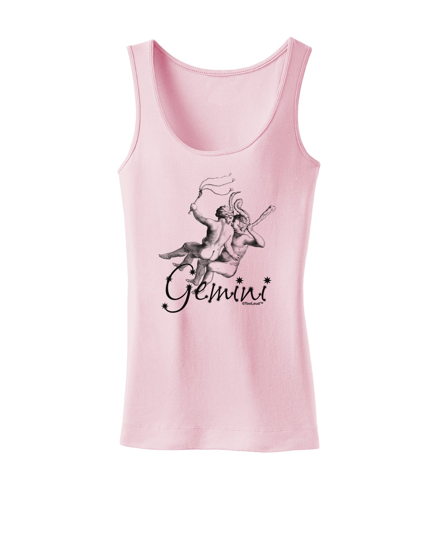 Gemini Illustration Womens Tank Top-Womens Tank Tops-TooLoud-SoftPink-X-Small-Davson Sales