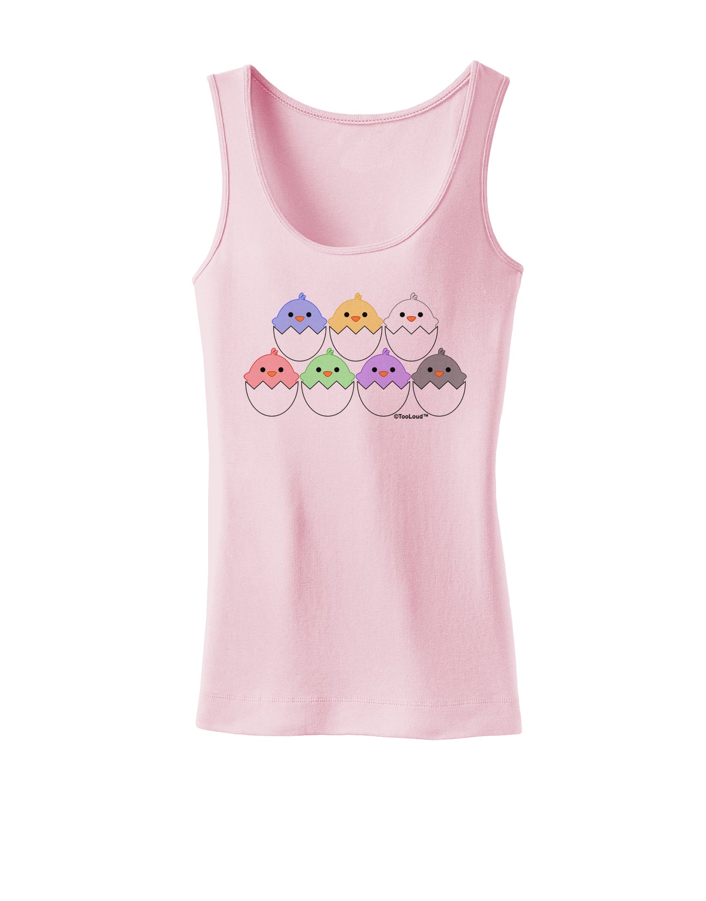 Cute Hatching Chicks Group Womens Tank Top by TooLoud-Womens Tank Tops-TooLoud-SoftPink-X-Small-Davson Sales