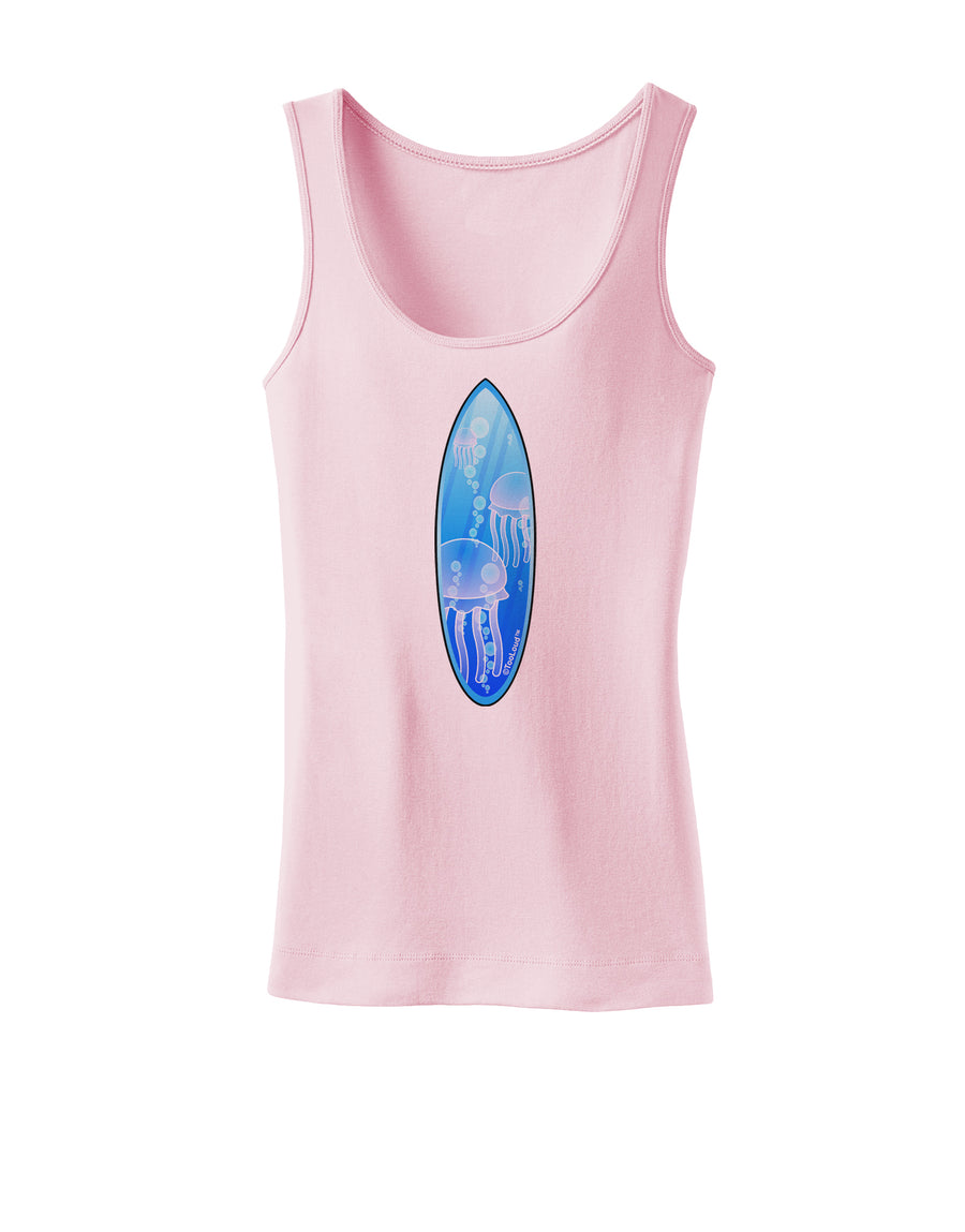 Jellyfish Surfboard Womens Tank Top by TooLoud-Womens Tank Tops-TooLoud-White-X-Small-Davson Sales