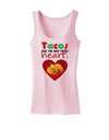 Tacos Are the Way To My Heart Womens Petite Tank Top-TooLoud-SoftPink-X-Small-Davson Sales