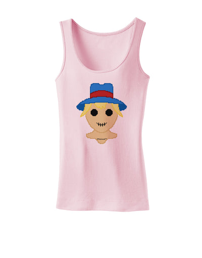 Cute Pixel Scarecrow Womens Tank Top-Womens Tank Tops-TooLoud-SoftPink-X-Small-Davson Sales