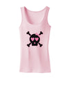 Pink and Black Crossbones Girl Womens Tank Top-Womens Tank Tops-TooLoud-SoftPink-X-Small-Davson Sales