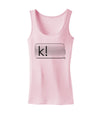 K Text Bubble Womens Petite Tank Top-TooLoud-SoftPink-X-Small-Davson Sales