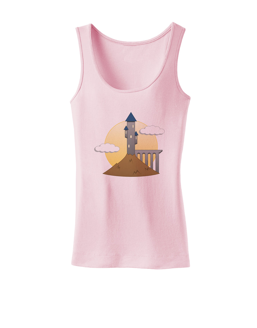 Moonlit Wizard Tower - Halloween Womens Tank Top-Womens Tank Tops-TooLoud-White-X-Small-Davson Sales