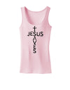 Jesus Saves - Cross Shape Design Womens Tank Top by TooLoud-Womens Tank Tops-TooLoud-SoftPink-X-Small-Davson Sales