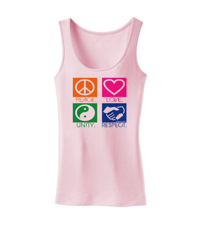 PLUR Squares Color Womens Tank Top-Womens Tank Tops-TooLoud-SoftPink-X-Small-Davson Sales