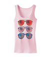 Red White and Blue USA Flag Aviators Womens Tank Top-Womens Tank Tops-TooLoud-SoftPink-X-Small-Davson Sales