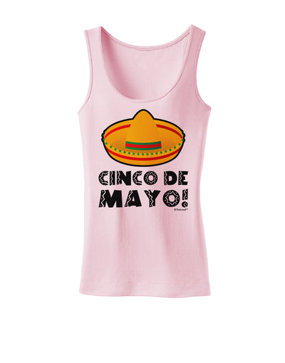 Sombrero Design - Cinco de Mayo Womens Tank Top by TooLoud-Womens Tank Tops-TooLoud-SoftPink-X-Small-Davson Sales