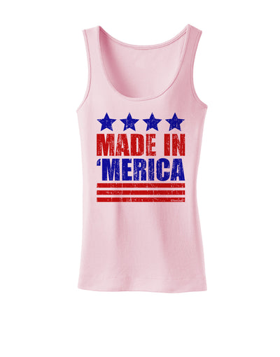 Made in Merica - Stars and Stripes Color Design Womens Tank Top-Womens Tank Tops-TooLoud-SoftPink-X-Small-Davson Sales