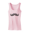 Big Gray Mustache Womens Tank Top-Womens Tank Tops-TooLoud-SoftPink-X-Small-Davson Sales