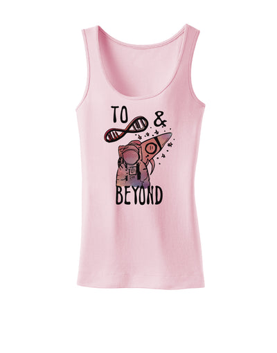 TooLoud To infinity and beyond Womens Petite Tank Top-Womens Tank Tops-TooLoud-SoftPink-X-Small-Davson Sales