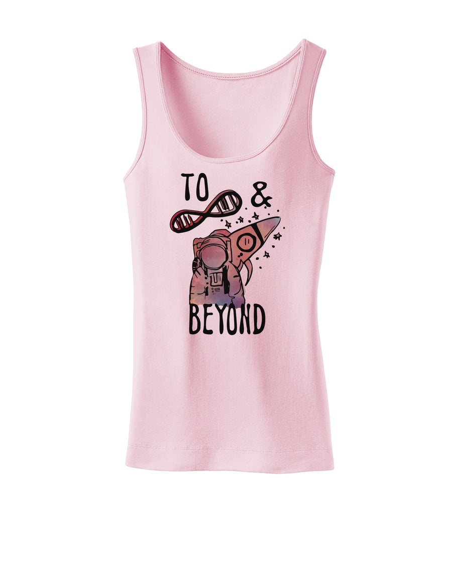 TooLoud To infinity and beyond Womens Petite Tank Top-Womens Tank Tops-TooLoud-White-X-Small-Davson Sales