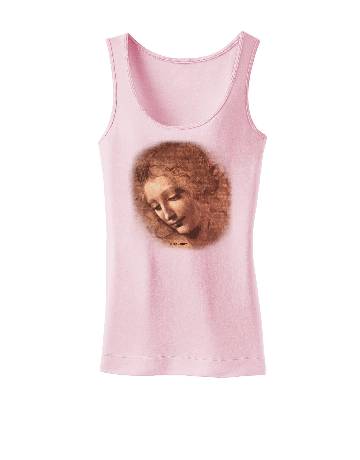 Lady With Disheveled Hair Womens Petite Tank Top-TooLoud-SoftPink-X-Small-Davson Sales