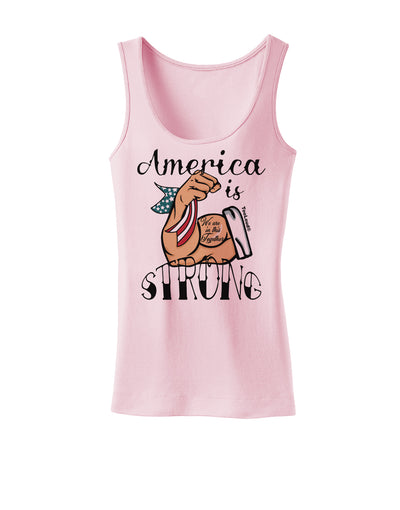 America is Strong We will Overcome This Womens Petite Tank Top-Womens Tank Tops-TooLoud-SoftPink-X-Small-Davson Sales