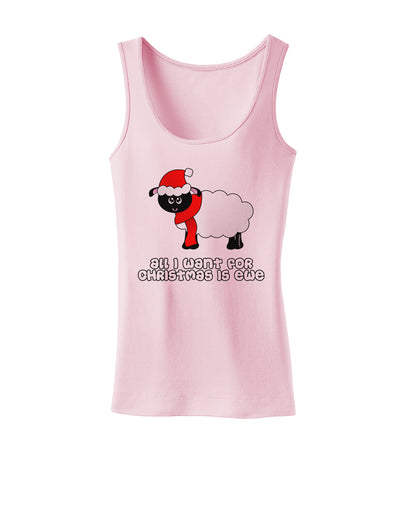 All I Want For Christmas Is Ewe Sheep Womens Tank Top-Womens Tank Tops-TooLoud-SoftPink-X-Small-Davson Sales