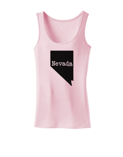 Nevada - United States Shape Womens Tank Top by TooLoud-Womens Tank Tops-TooLoud-SoftPink-X-Small-Davson Sales