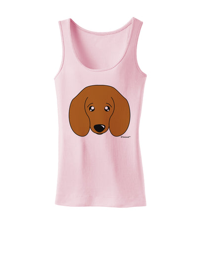 Cute Doxie Dachshund Dog Womens Tank Top by TooLoud-Womens Tank Tops-TooLoud-SoftPink-X-Small-Davson Sales