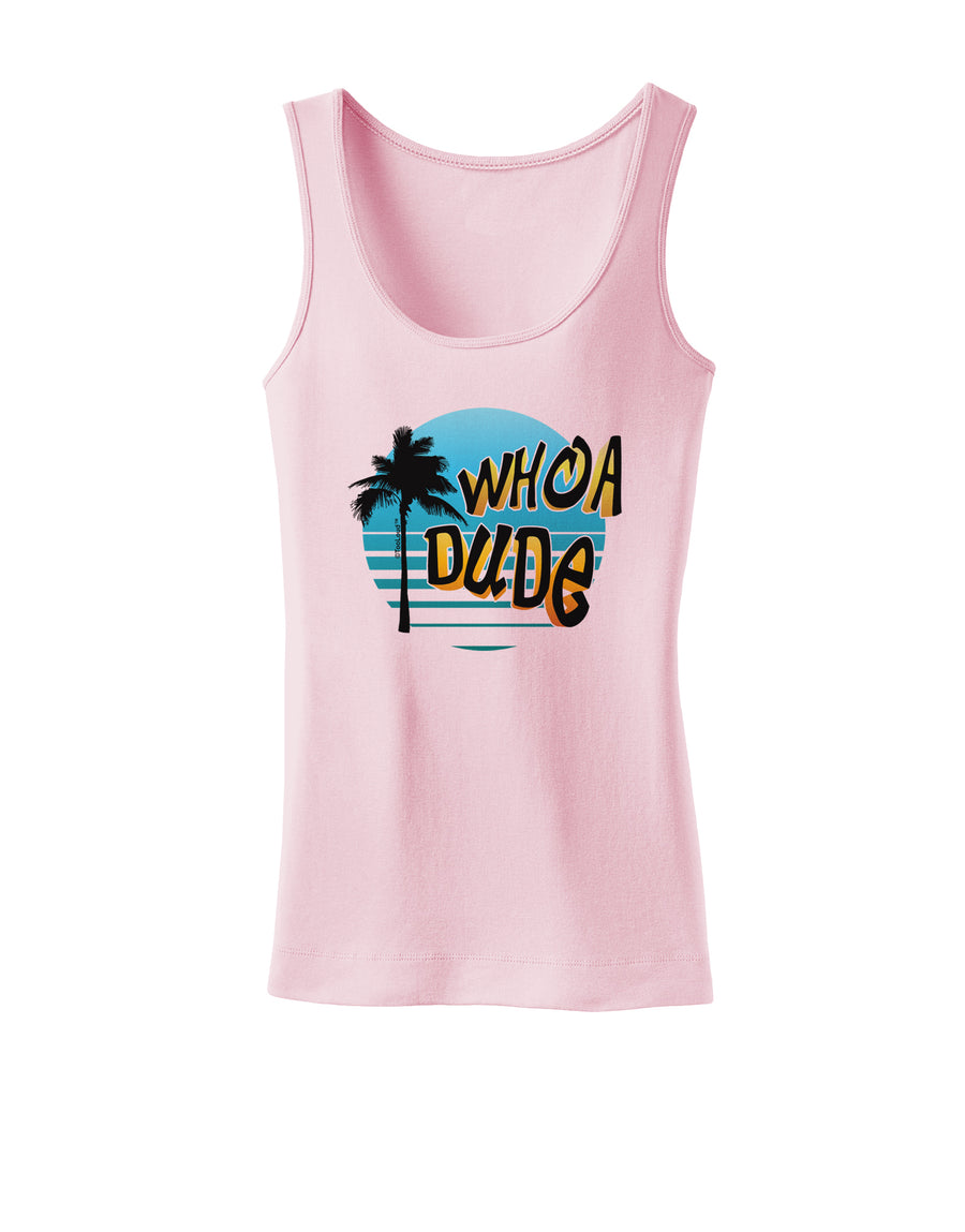 Whoa Dude Womens Petite Tank Top by TooLoud-TooLoud-White-X-Small-Davson Sales