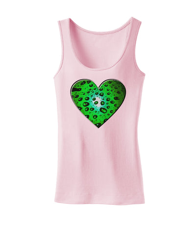 Water Droplet Heart Green Womens Tank Top by TooLoud-Womens Tank Tops-TooLoud-SoftPink-X-Small-Davson Sales