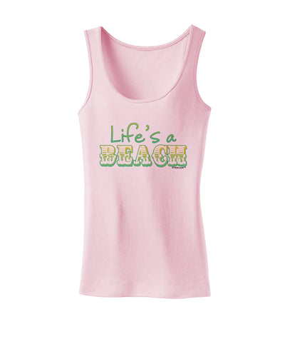 Lifes a Beach Color Womens Tank Top by TooLoud-Womens Tank Tops-TooLoud-SoftPink-X-Small-Davson Sales