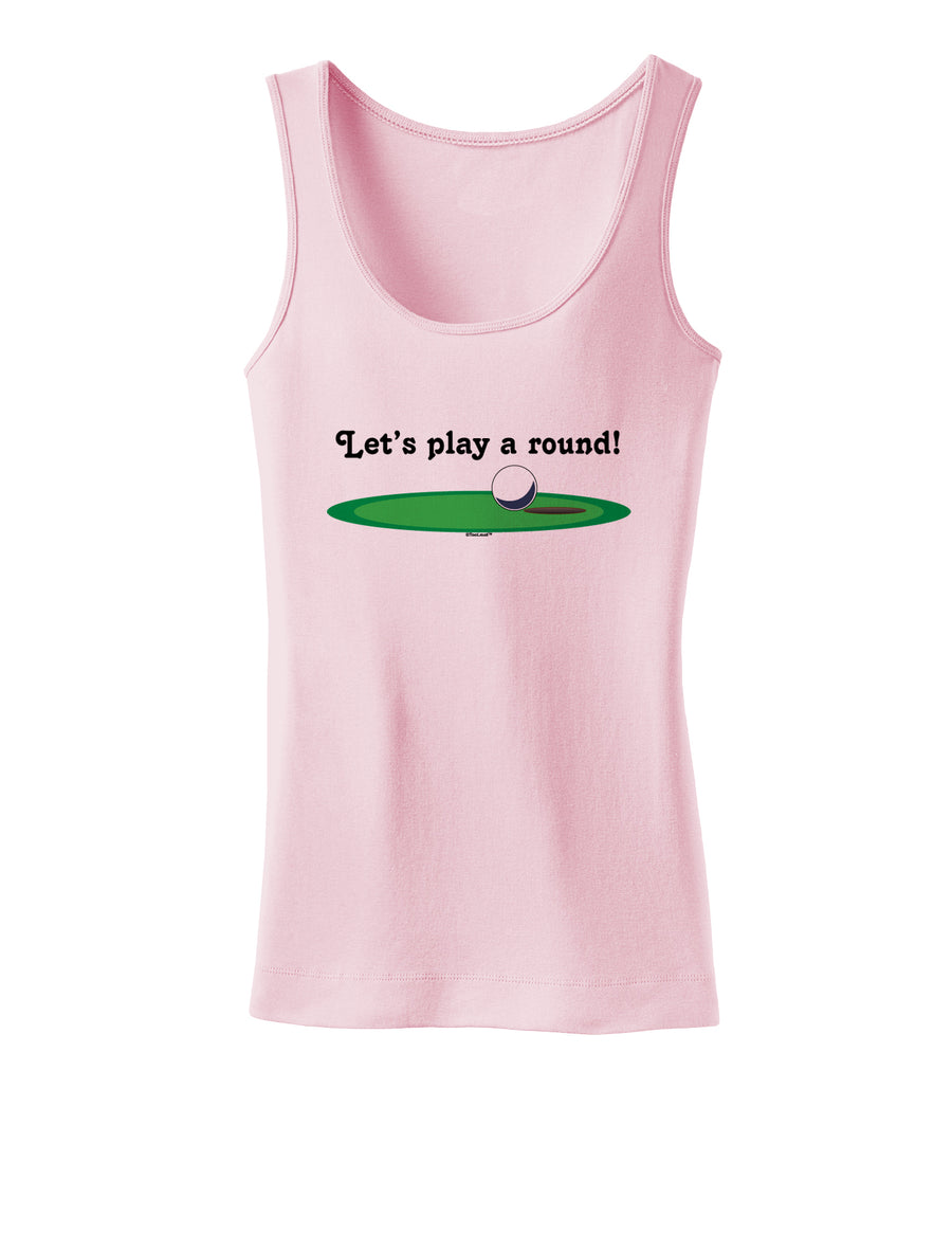 Let's Play a Round Womens Tank Top-Womens Tank Tops-TooLoud-White-X-Small-Davson Sales