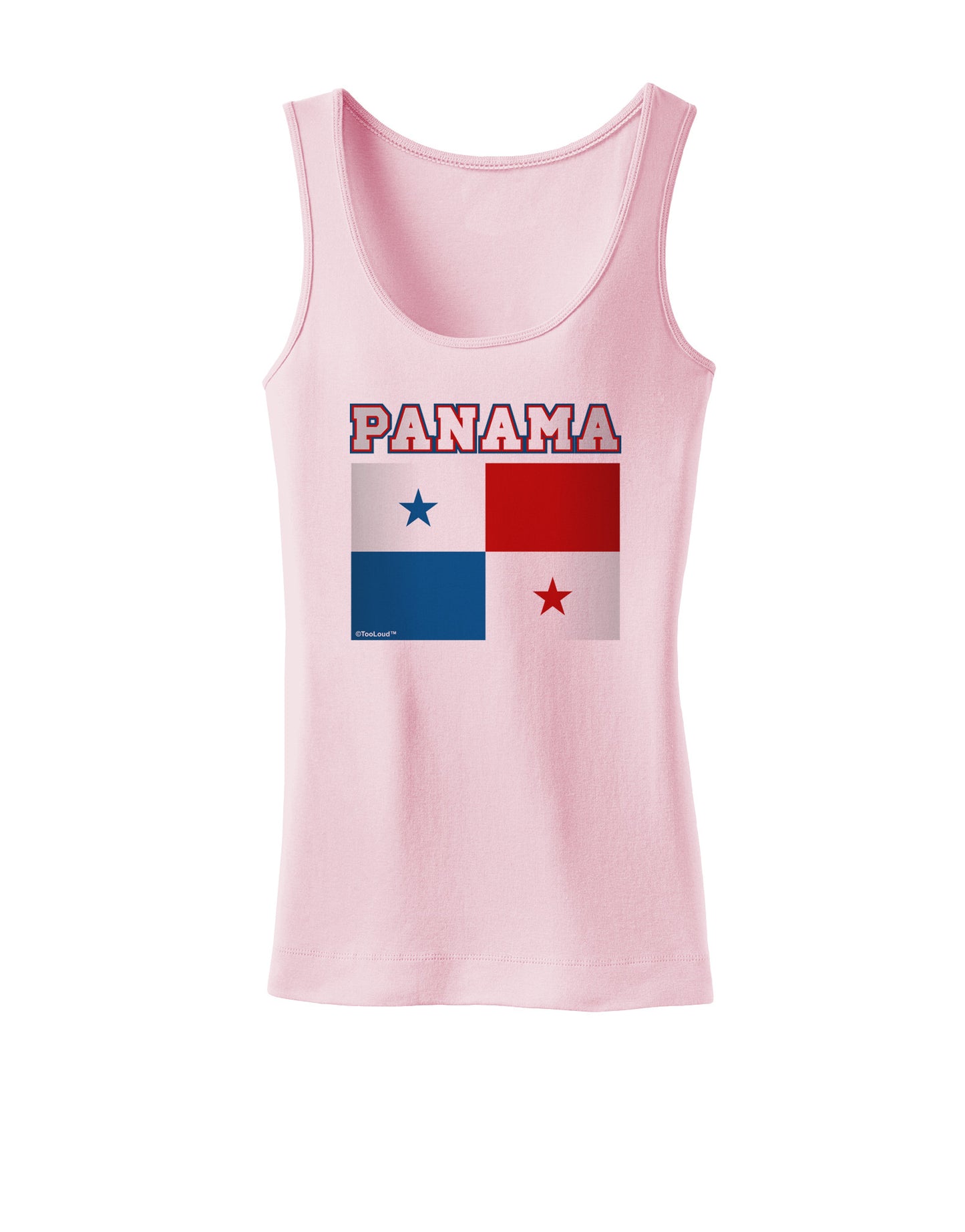 Panama Flag Womens Petite Tank Top-TooLoud-SoftPink-X-Small-Davson Sales