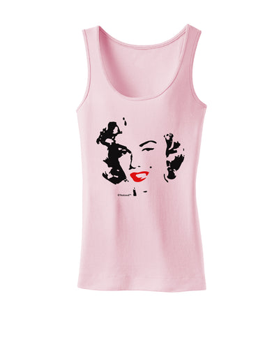 Marilyn Monroe Cutout Design Red Lips Womens Tank Top by TooLoud-Womens Tank Tops-TooLoud-SoftPink-X-Small-Davson Sales