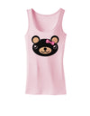 Kyu-T Head - Night Beartholomea Girl Teddy Bear Womens Tank Top-Womens Tank Tops-TooLoud-SoftPink-X-Small-Davson Sales