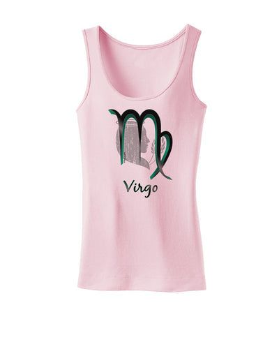 Virgo Symbol Womens Petite Tank Top-TooLoud-SoftPink-X-Small-Davson Sales