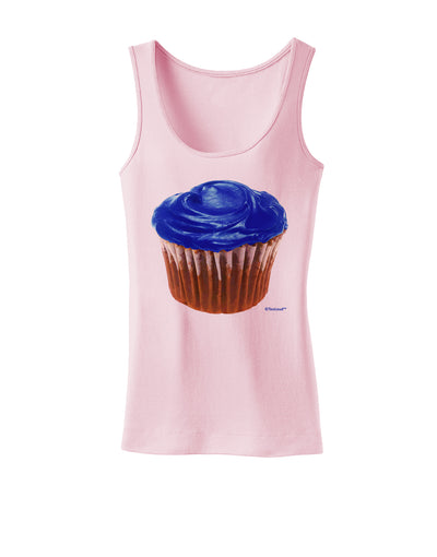 Giant Bright Blue Cupcake Womens Tank Top by TooLoud-Womens Tank Tops-TooLoud-SoftPink-X-Small-Davson Sales