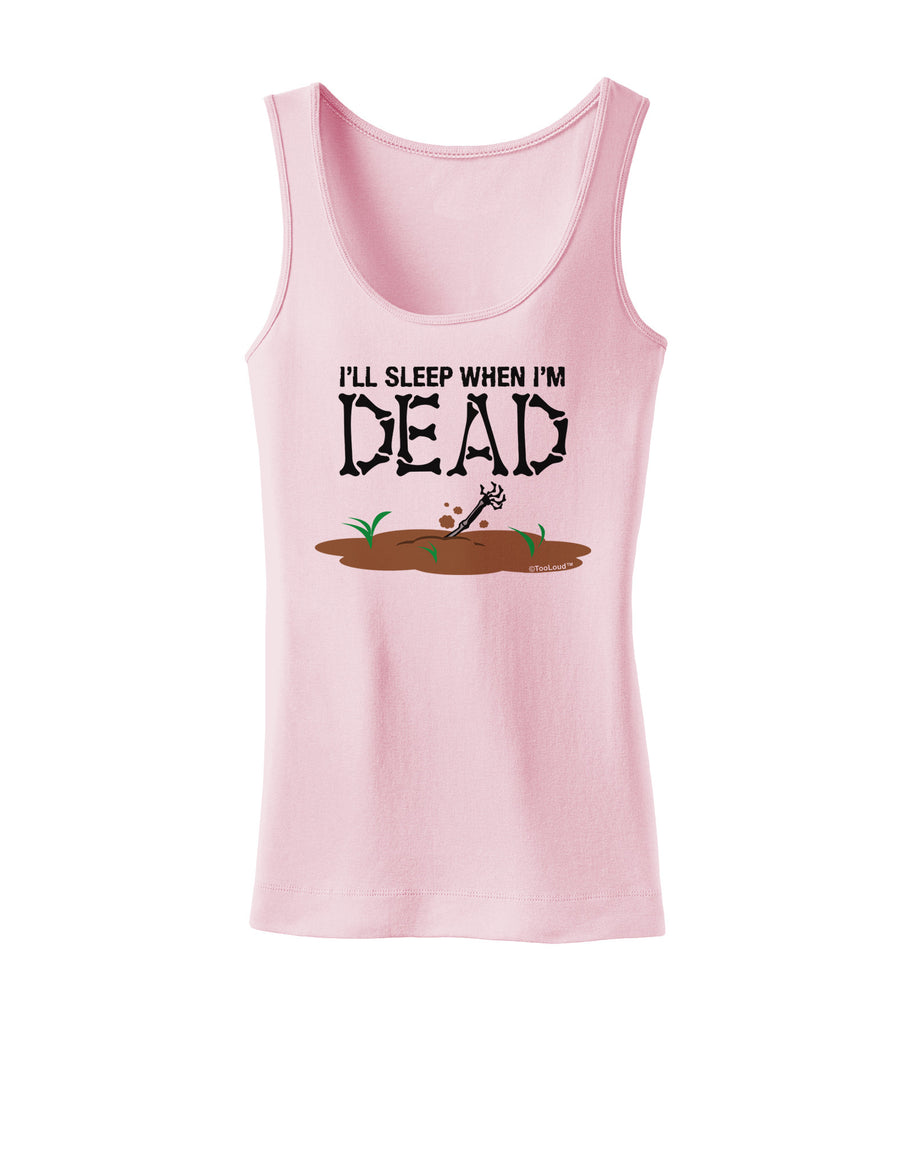 Sleep When Dead Womens Tank Top-Womens Tank Tops-TooLoud-White-X-Small-Davson Sales