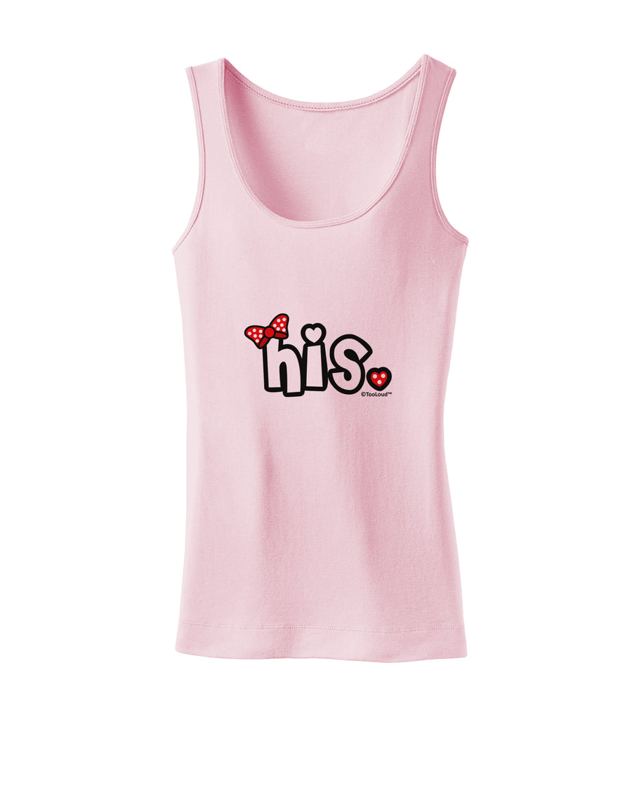 Matching His and Hers Design - His - Red Bow Womens Tank Top by TooLoud-Womens Tank Tops-TooLoud-White-X-Small-Davson Sales